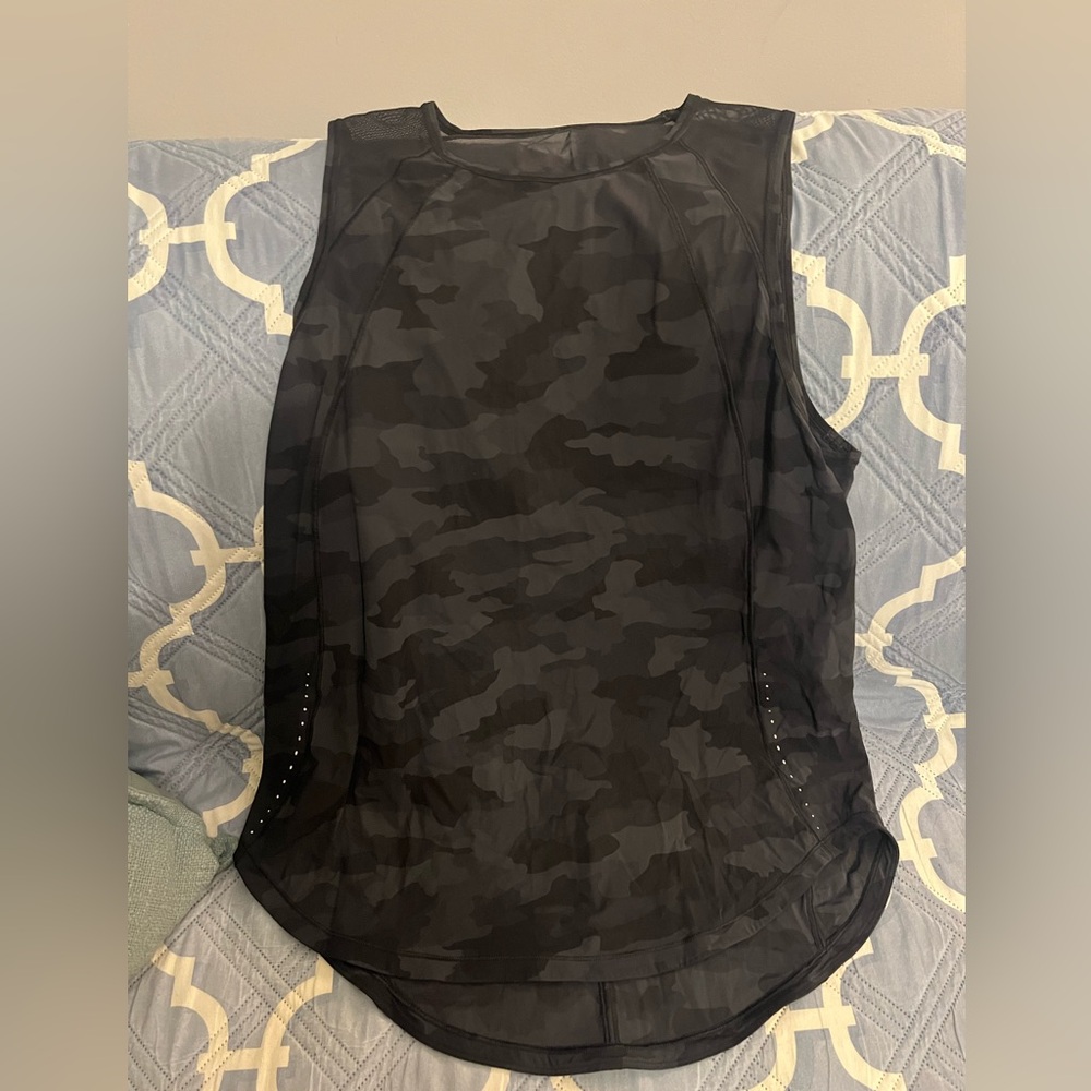 lululemon athletica Black Camo & Pink Leopard Tank Top - Set of 2